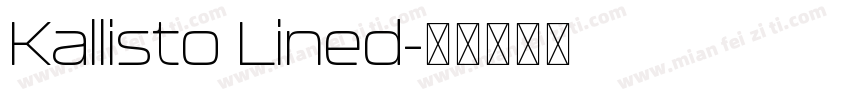 Kallisto Lined字体转换
